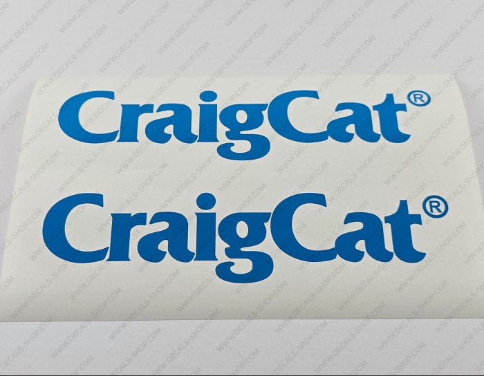 Craig Cat Boat Logo Decals Set of 2 x 11" Craig Cat Boat Logo Decals Set of 2 x 11"